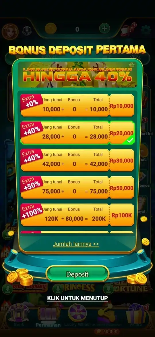 Bonus Deposit Rejeki Games
